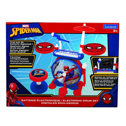 Lexibook My Rock Band Spider-Man Electronic Drum Set with Seat