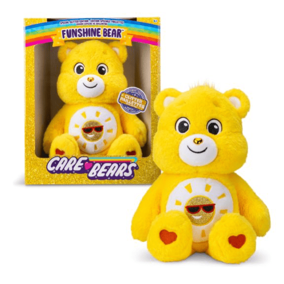 Care Bear 14 Inch Glitter Belly Funshine Bear 885561221336