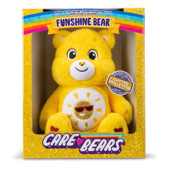 Care Bear 14 Inch Glitter Belly Funshine Bear 885561221336
