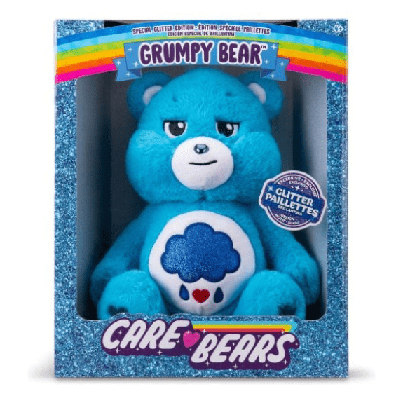 Care Bear 14 Inch Glitter Belly Grumpy Bear 885561221329