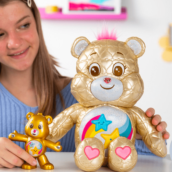 Care Bears Dare To Care Gold Quilted Bear Plush (Limited Edition) 885561223354