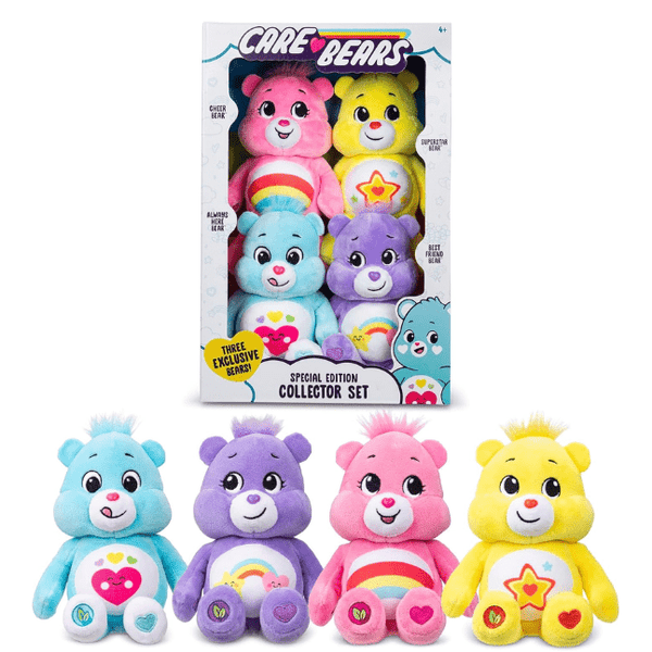 Care Bear 4-Pack Treasure Box – 8” Plush Set | Lennie's Toys