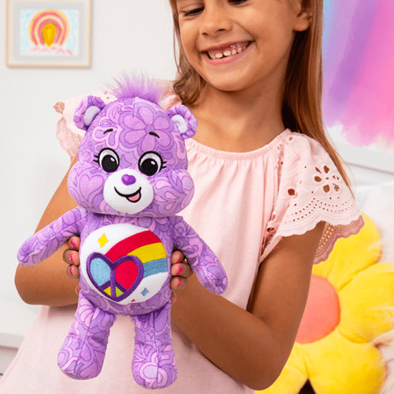 Care Bear 9 Inch Bean Plush Peaceful Heart Bear 885561226713