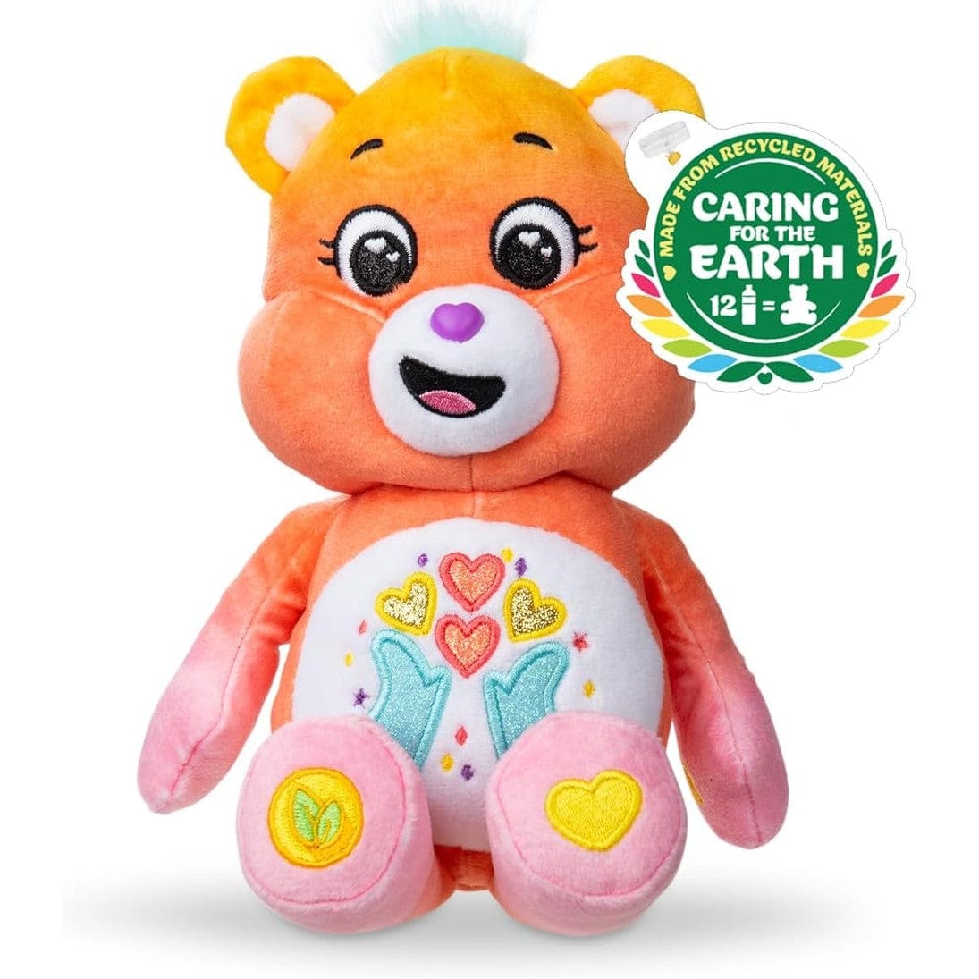 Care Bear 9 Inch Funsize Sparkle Thankful Hear Bear 885561226256