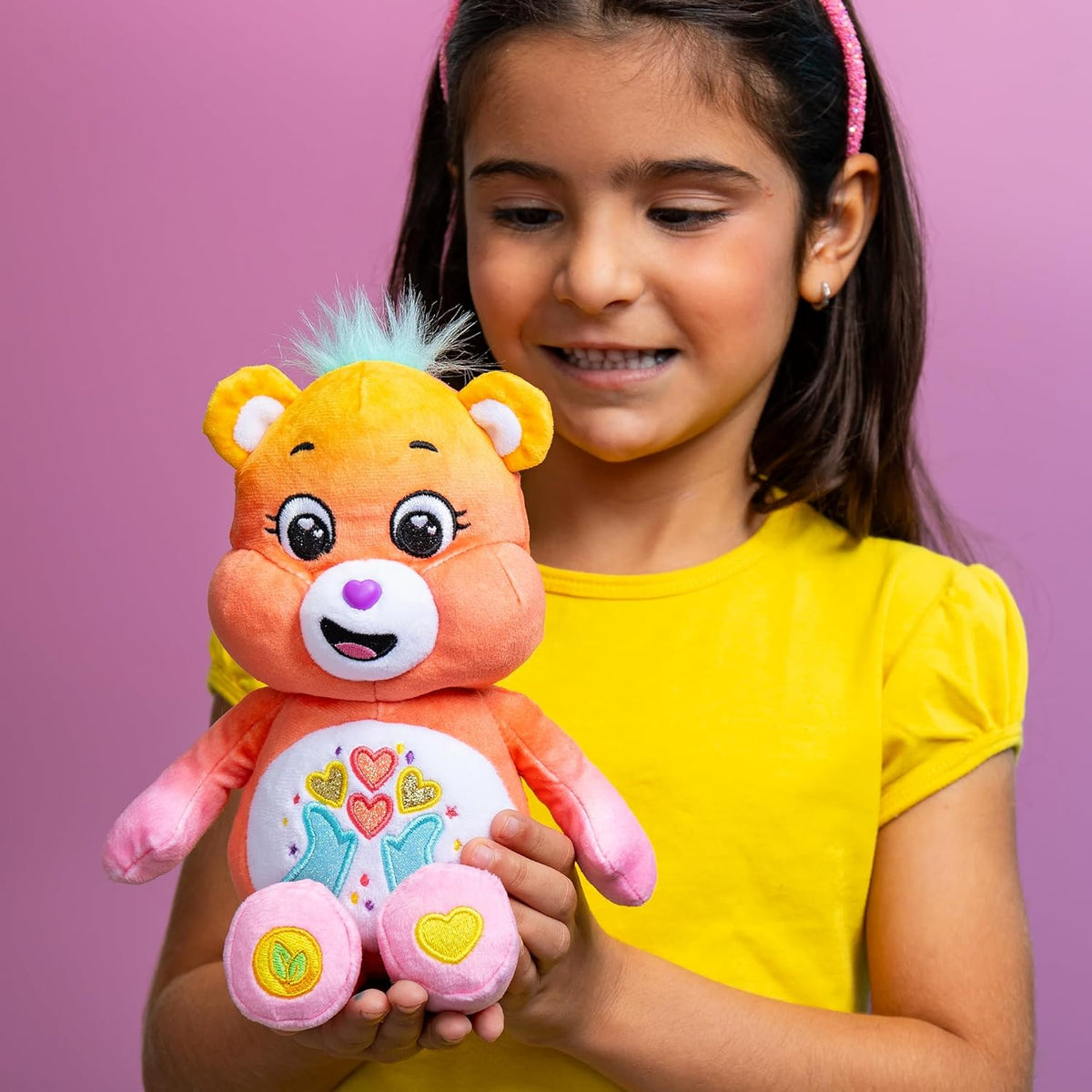 Care Bear 9 Inch Funsize Sparkle Thankful Hear Bear 885561226256