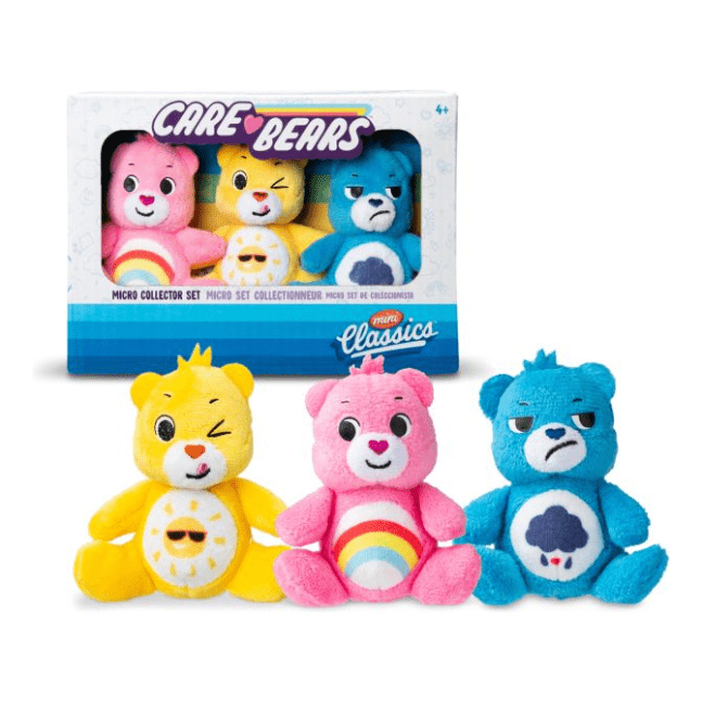 Care Bears Mini Classics Micro Plush 3 Pack 885561227611