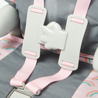 Casdon Baby Huggles Grey Car Booster Seat for Dolls 5011551001175