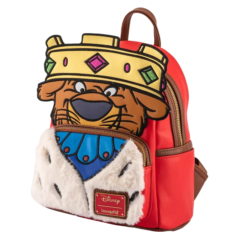 Loungefly Disney Robin Hood Prince John Cosplay Mini Backpack Soft Toy