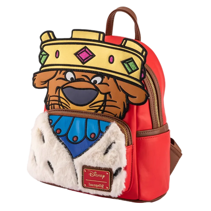Loungefly Disney Robin Hood Prince John Cosplay Mini Backpack Soft Toy