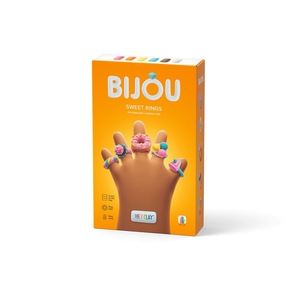 Hey Clay Bijou Sweet Rings 3-Can Modelling Set