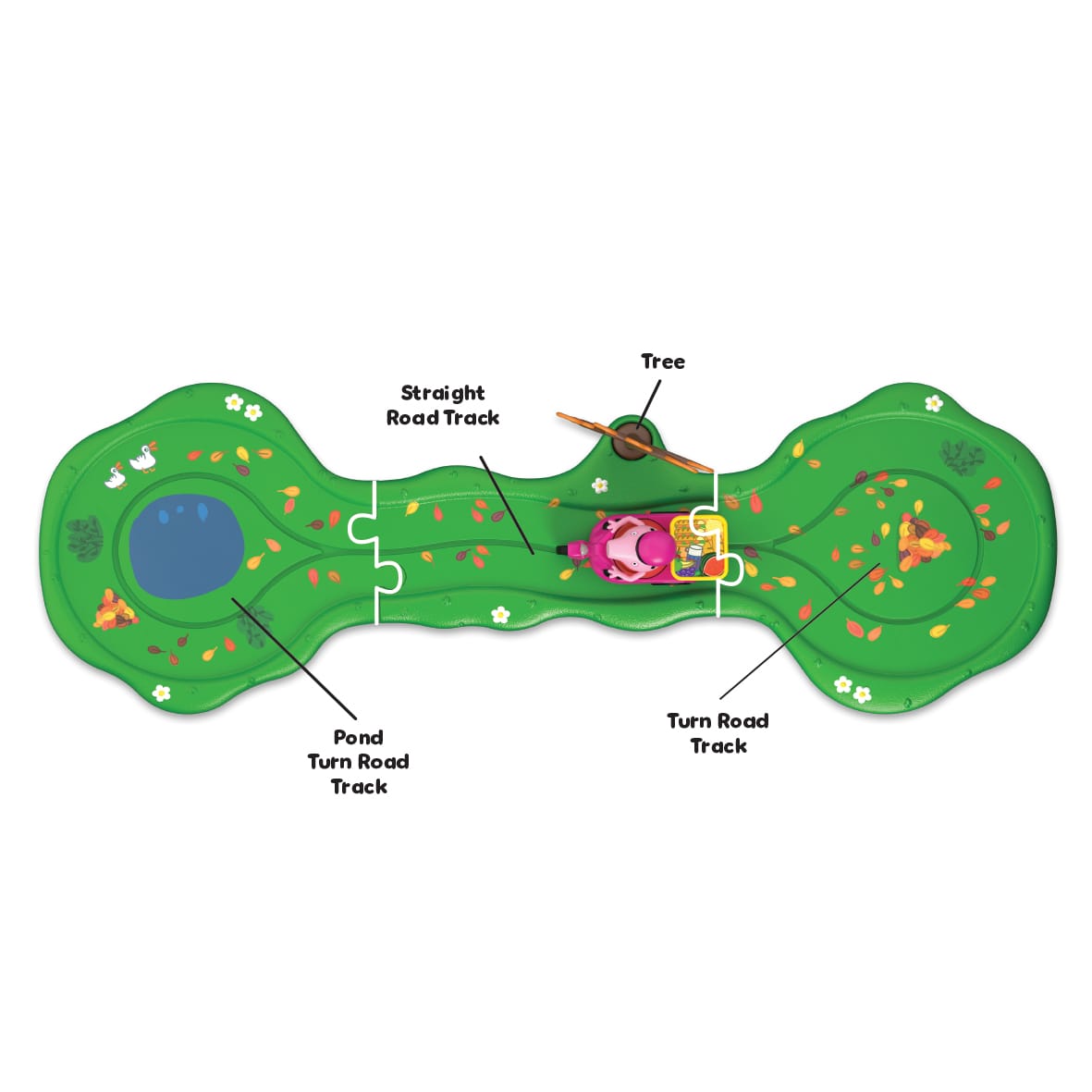 Peppa Pig Whizz Around Pedal Along Peppa Set 5029736085346