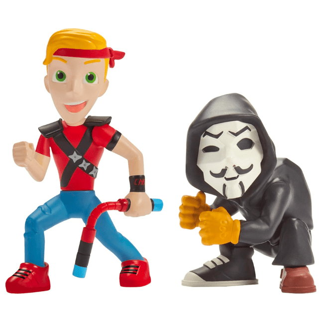 Spy Ninjas 2-Figure Pack: Chad Wild Clay & PZ2 043377411328