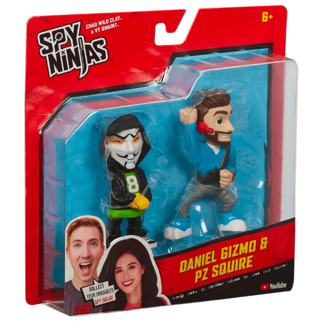 Spy Ninjas 2-Figure Pack: Daniel Gizmo & PZ Squire 043377411345