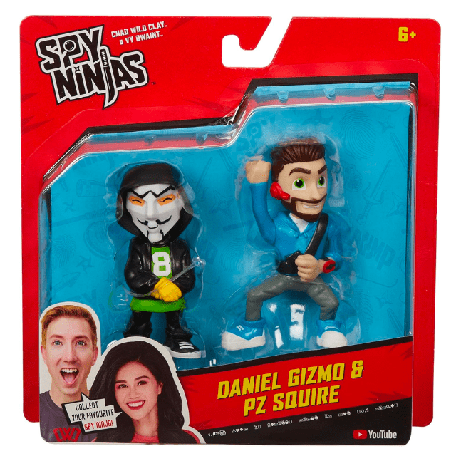 Spy Ninjas 2-Figure Pack: Daniel Gizmo & PZ Squire 043377411345