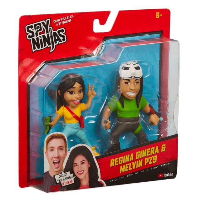 Spy Ninjas 2-Figure Pack: Regina Ginera & Melvin PZ9 043377411352