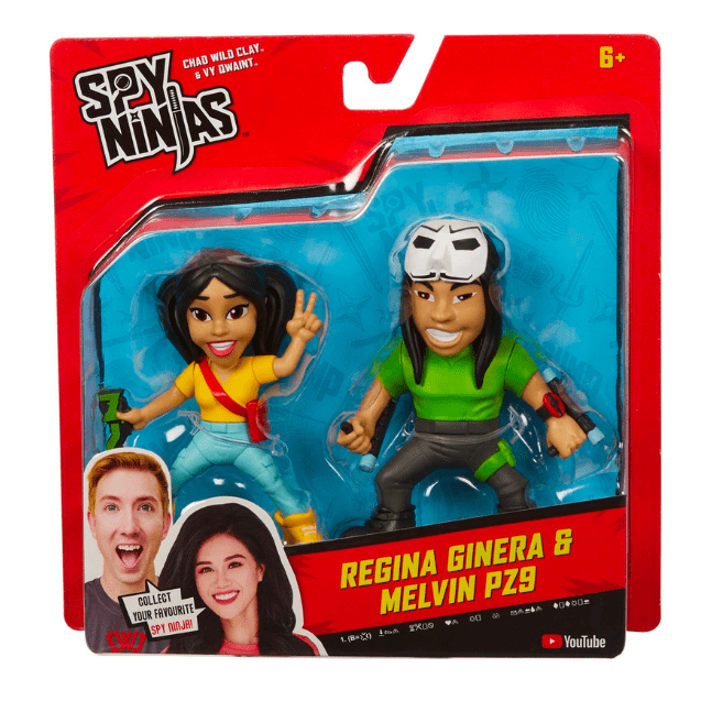 Spy Ninjas 2-Figure Pack: Regina Ginera & Melvin PZ9 043377411352