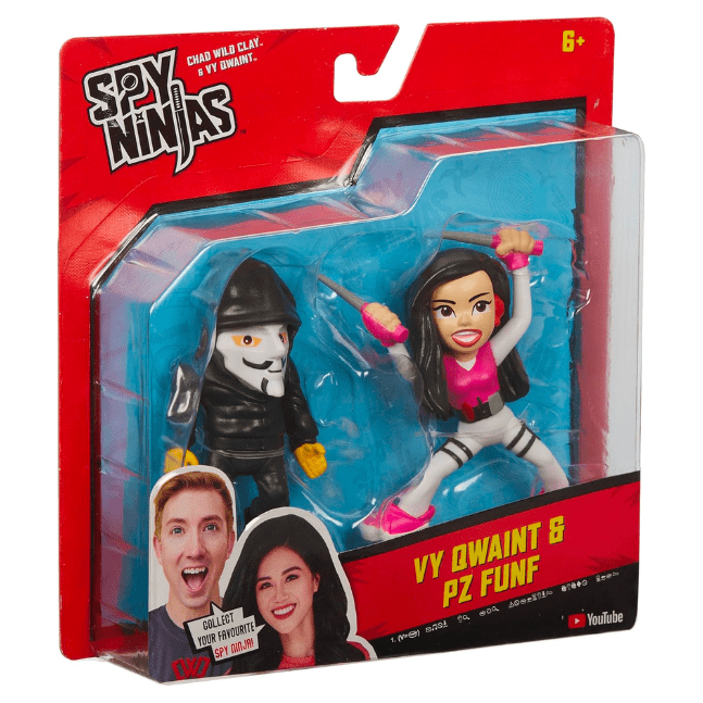 Spy Ninjas 2-Figure Pack: VY Qwaint & PZ Funf 043377411338