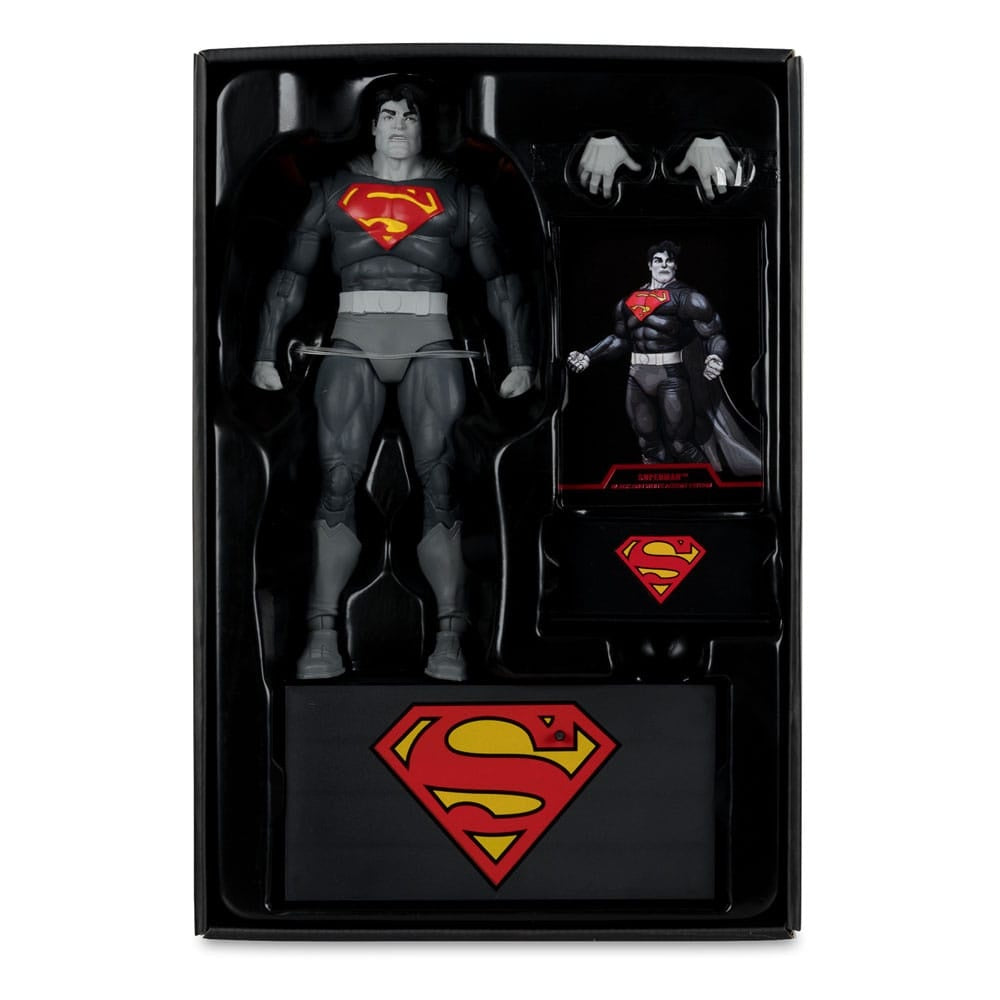 McFarlane Toys DC Multiverse Superman The Dark Knight Returns Black & White Accent Edition Gold Label 7-Inch Action Figure