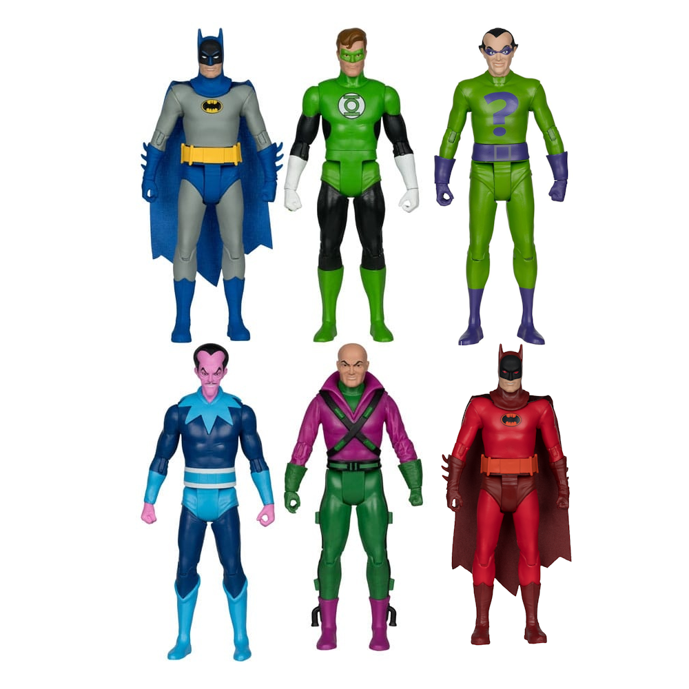 McFarlane Toys DC Retro Super Friends Wave 12 15cm Action Figure Assortment Case of 6 (Chance of Chase)