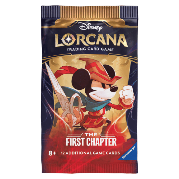 Disney Lorcana TCG: First Chapter Booster Packs (1 pack selected at Random) - Limit to 12 per customer (excess orders will be cancelled)
