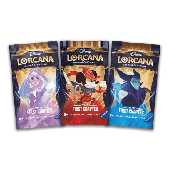 Disney Lorcana TCG: First Chapter Booster Packs (1 pack selected at Random) - Limit to 12 per customer (excess orders will be cancelled)