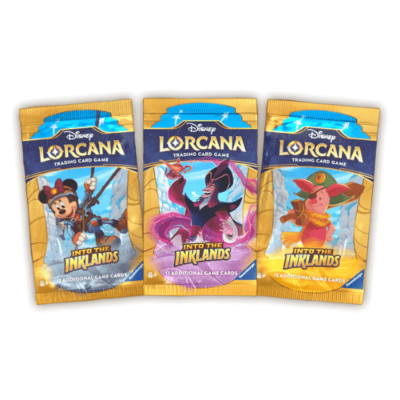 Disney Lorcana TCG: Into the Inklands Booster Packs (1 pack selected at Random) - Limit to 6 per customer (excess orders will be cancelled) 4050368982865