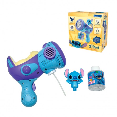 Lexibook Disney Stitch Bubble Gun with 3D Figurine