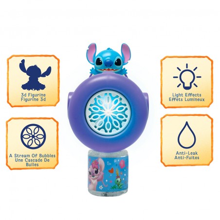 Lexibook Disney Stitch Bubble Gun with 3D Figurine