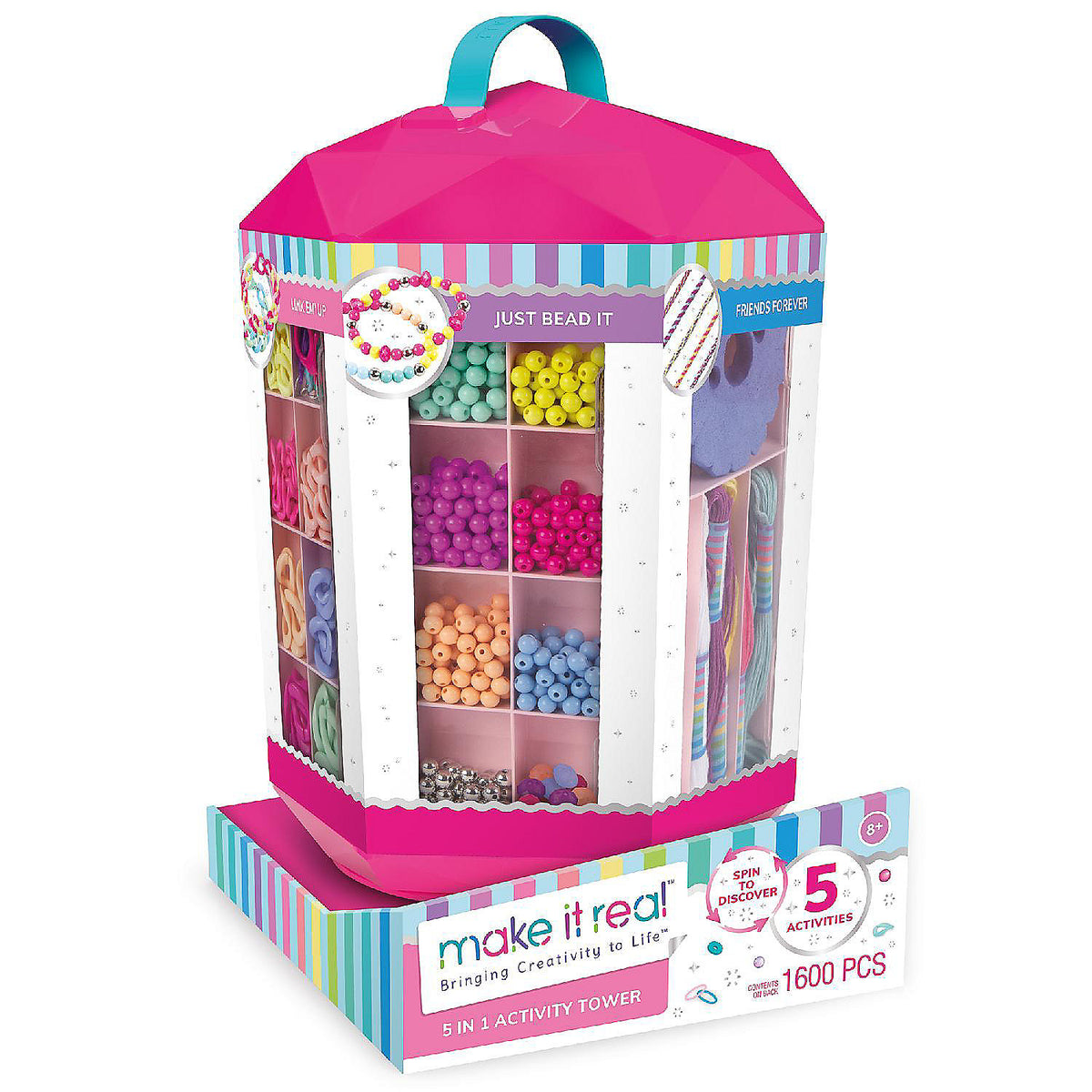 Make It Real 5-in-1 Activity Tower Jewellery Making Kit
