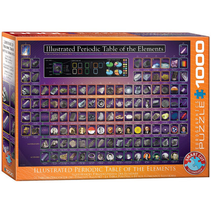 Eurographics Illustrated Periodic Table1000 Piece Smart Cut Jigsaw Puzzle 628136602587
