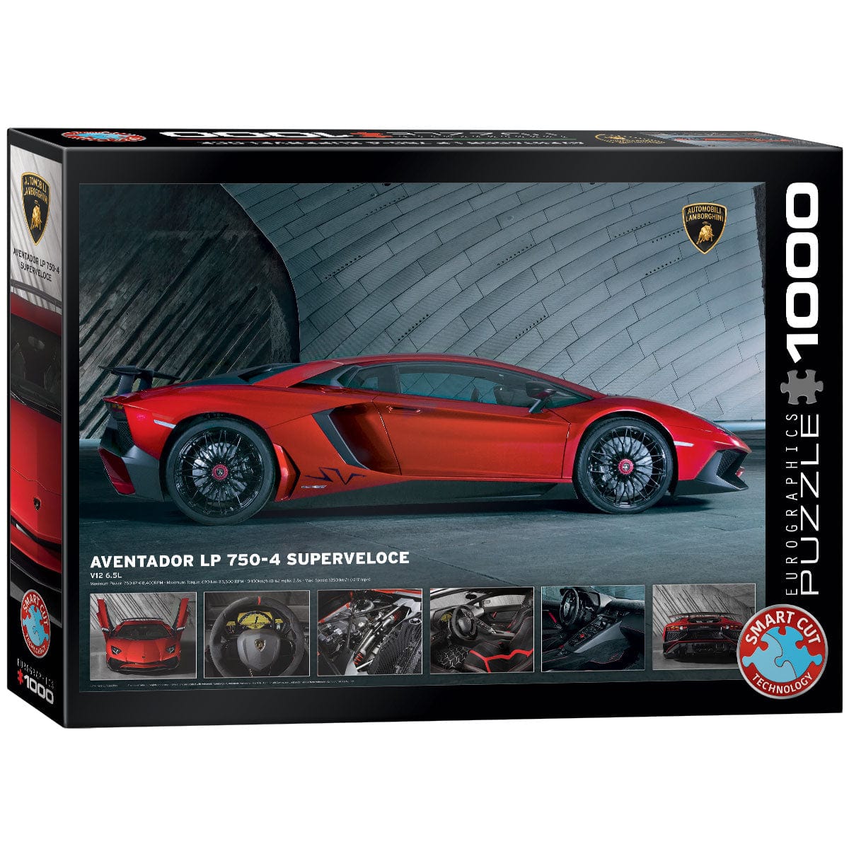 Eurographics Lamborghini Aventador LP7504 Superveloce 1000 Piece Smart Cut Jigsaw Puzzle 628136608718
