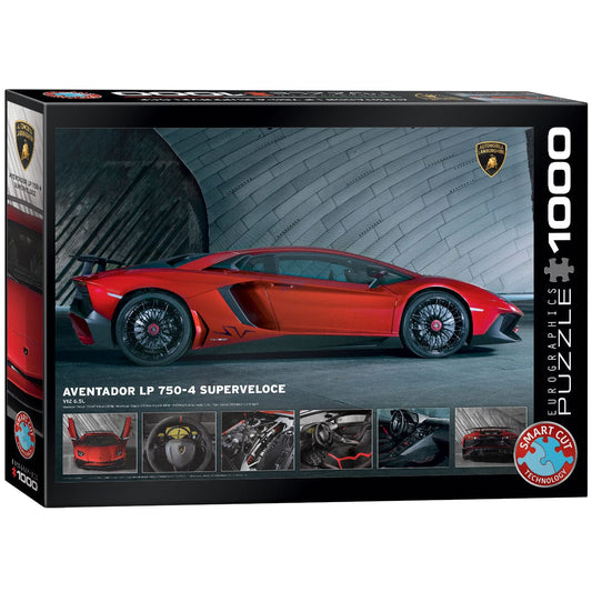 Eurographics Lamborghini Aventador LP7504 Superveloce 1000 Piece Smart Cut Jigsaw Puzzle 628136608718