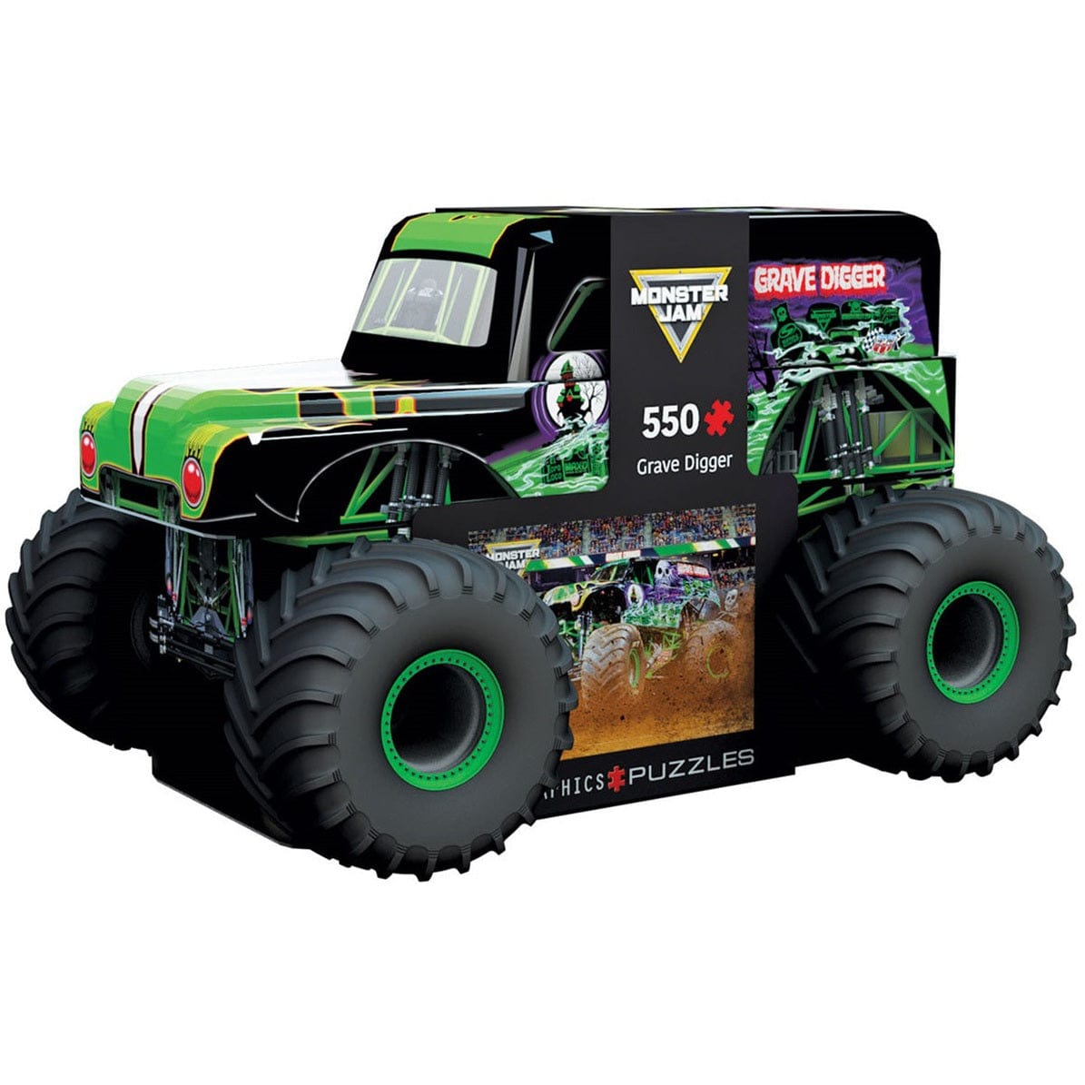 Eurographics Monster Jam - Grave Digger Collectable Tin 550 Piece Smart Cut Jigsawe Puzzle 628136659437