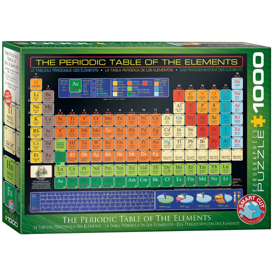 Eurographics Periodic Table Of The Elements 1000 Piece Smart Cut Jigsaw Puzzle 628136610018