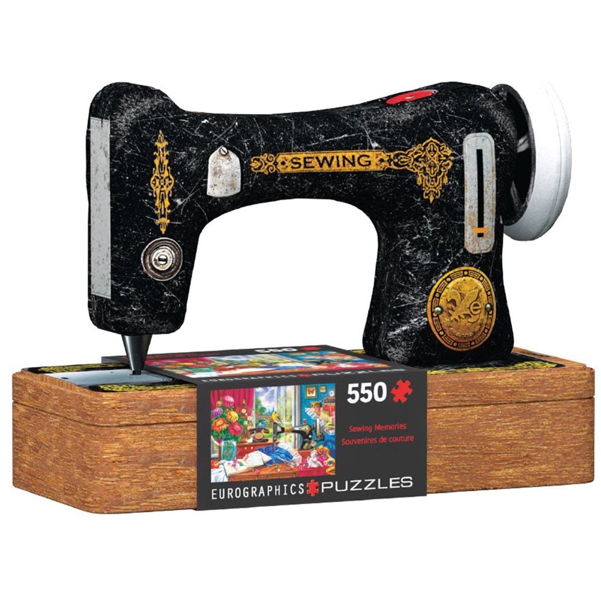 Eurographics Sewing Machine / Collecable Tin550 Piece Smart Cut Jigsaw Puzzle 628136658614