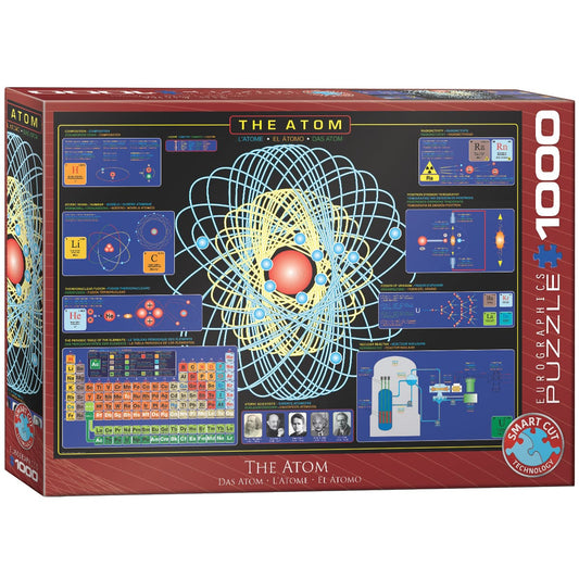 Eurographics The Atom 1000 Piece Smart Cut Jigsaw Puzzle 628136610025