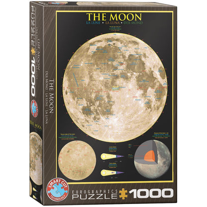 Eurographics The Moon 1000 Piece Smart Cut Jigsaw Puzzle 628136610070