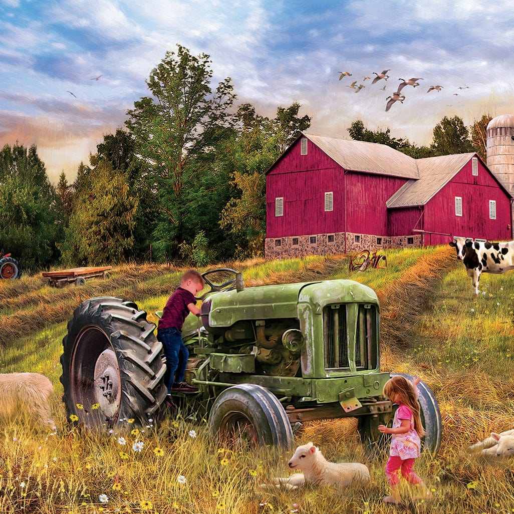 Eurographics Vintage Tractor  / CollectableTin 550 Piece Smart Cut Jigsaw Puzzle 628136657808