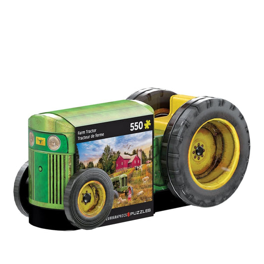 Eurographics Vintage Tractor  / CollectableTin 550 Piece Smart Cut Jigsaw Puzzle 628136657808