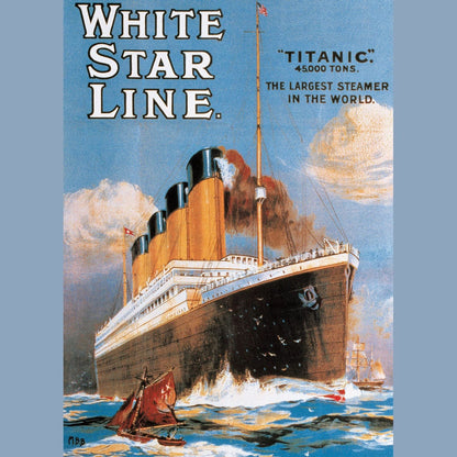 Eurographics White Star Line Titanic Poster 1000 Piece Smart Cut Jigsaw Puzzle 628136613330