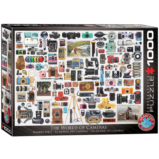 Eurographics World Of Cameras 1000 Piece Smart Cut Jigsaw Puzzle 628136656276