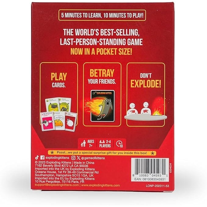 Exploding Kittens - Grab & Game 810083045931