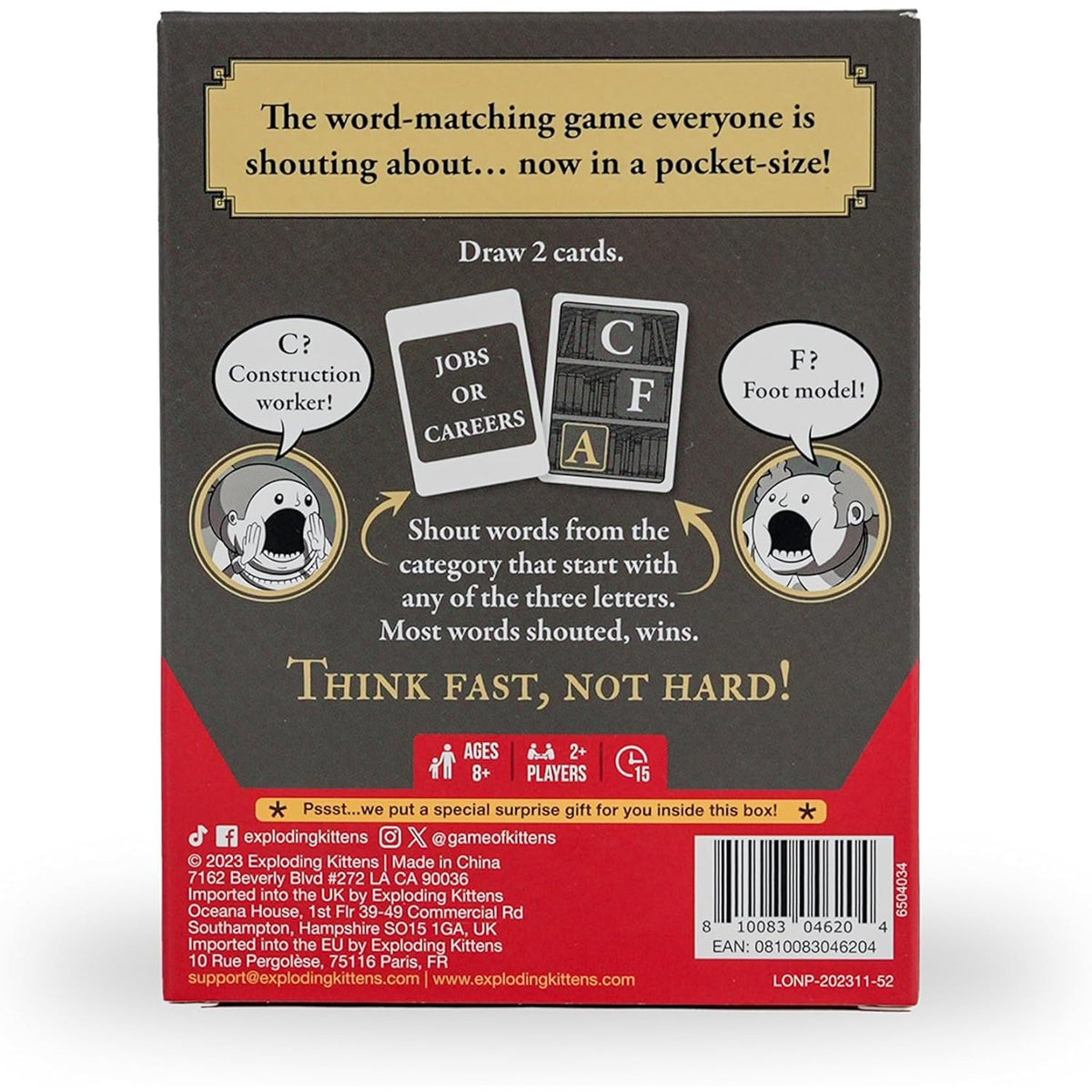 Grab & Game - Really Loud Librarians 810083046204