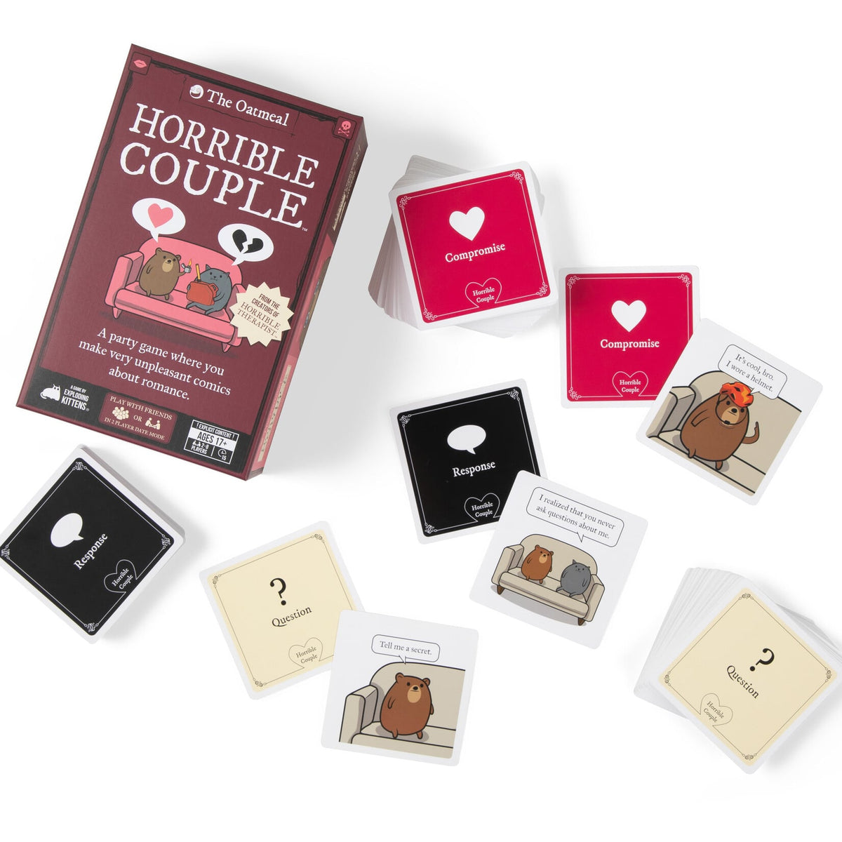 Exploding Kittens Horrible Couple Card Game