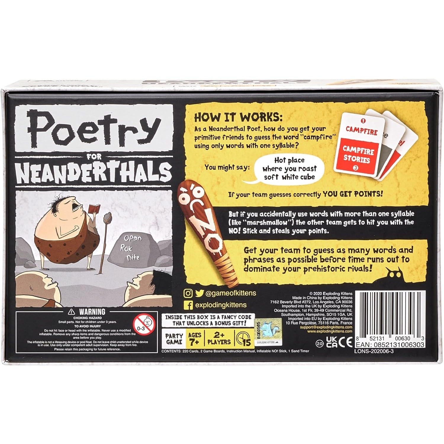 Poetry for Neanderthals 852131006303