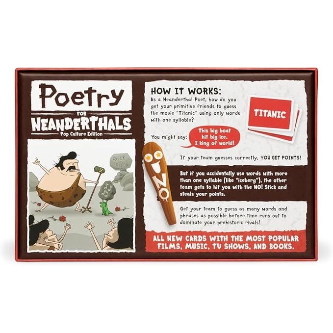 Poetry for Neanderthals Pop Culture Edition 810083047195
