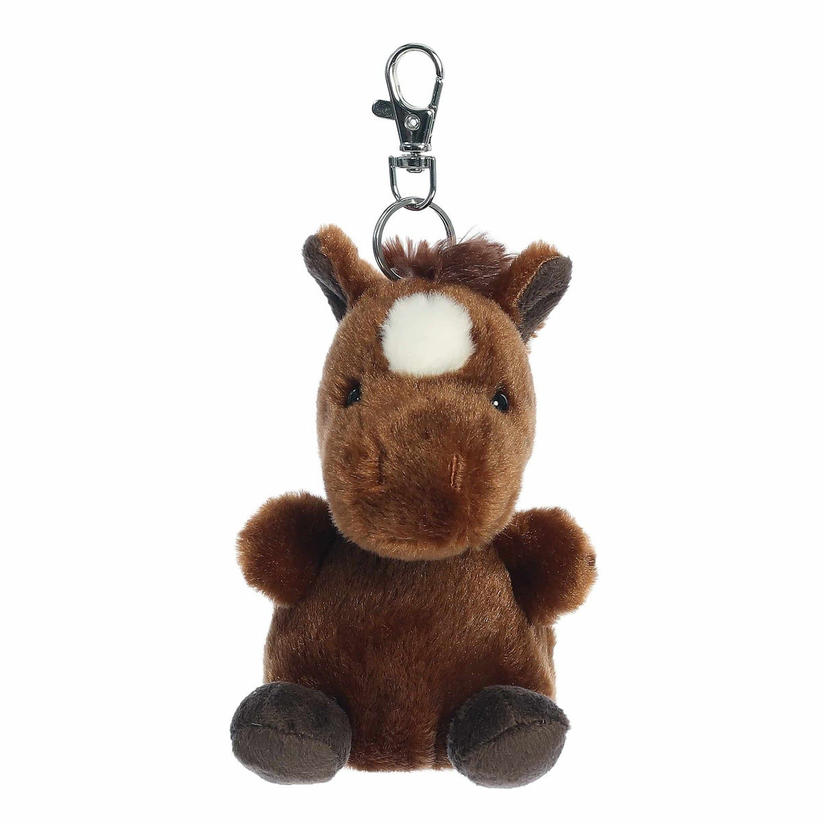 Aurora Palm Pals Truffle Brown Horse Clip-On 4in