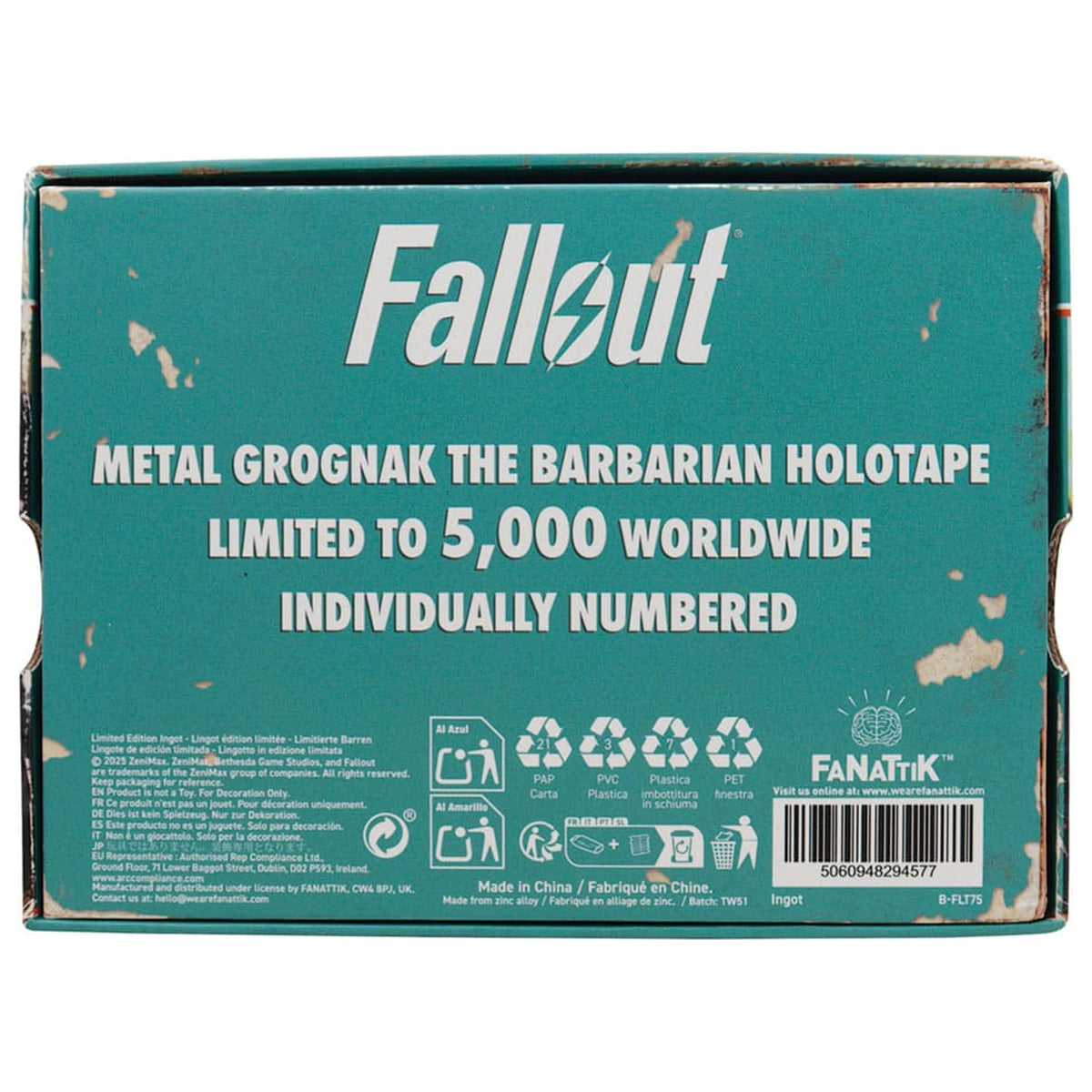 Fallout Grognak the Barbarian Holotape Metal Replica