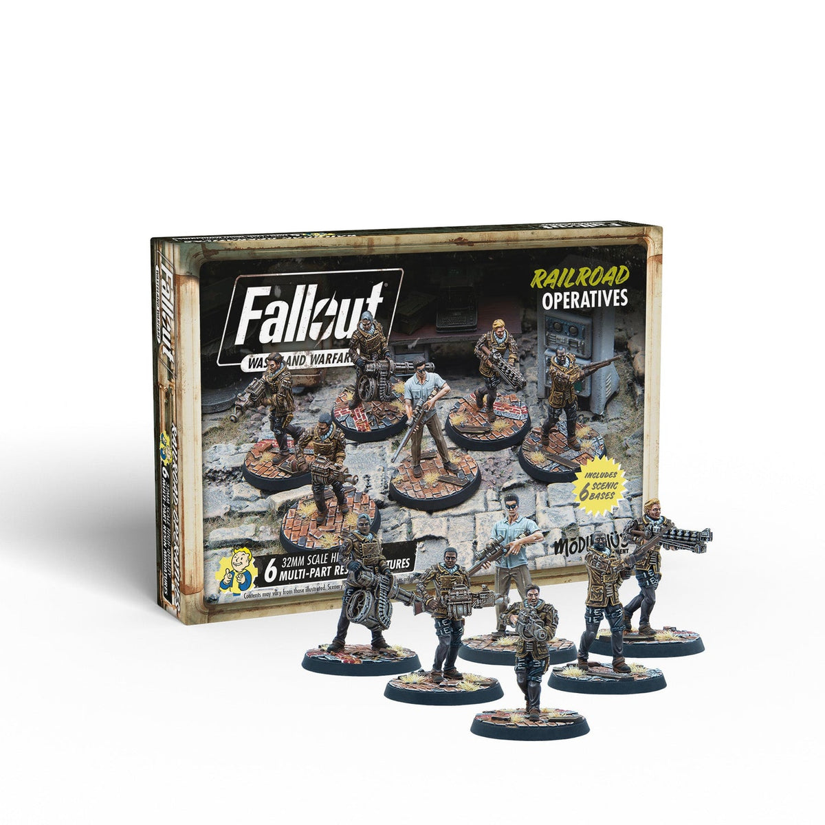 Fallout: Wasteland Warfare – Railroad Operatives Miniatures Set