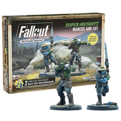 Fallout: Wasteland Warfare – Super Mutants: Marcus and Lily Miniatures